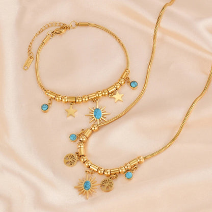 Collar  "Sol y Vida" - Edición limitada LLEVA GRATIS Pulsera