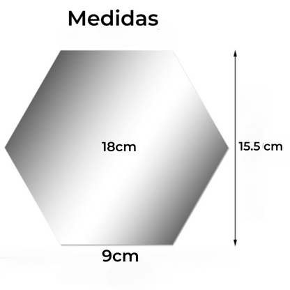 Espejos decorativos Autoadhesivo de 18cm